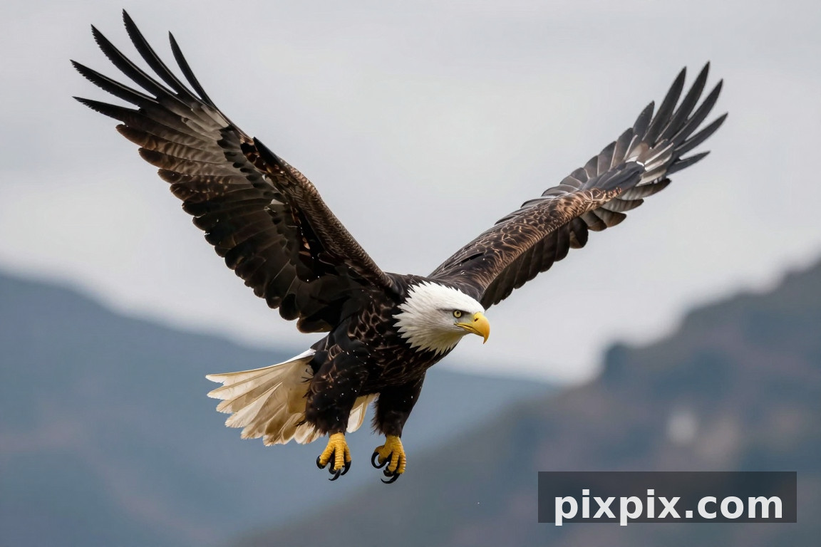Weißkopfseeadler im Flug - Animal