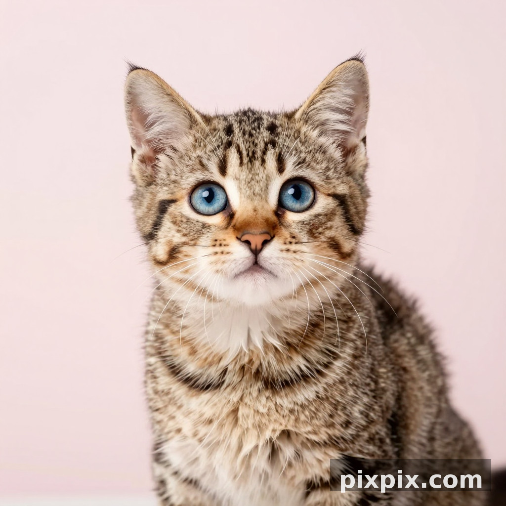 Retrato de Gatinho em Estúdio - Animal