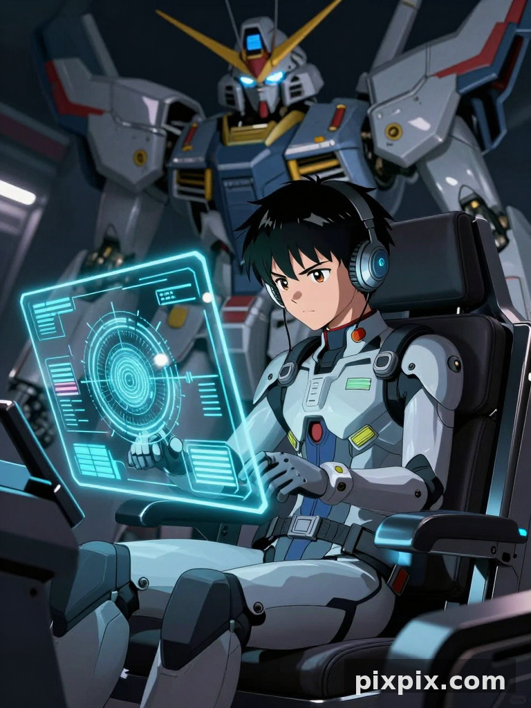 Garoto Piloto de Mecha na Cabine - Anime