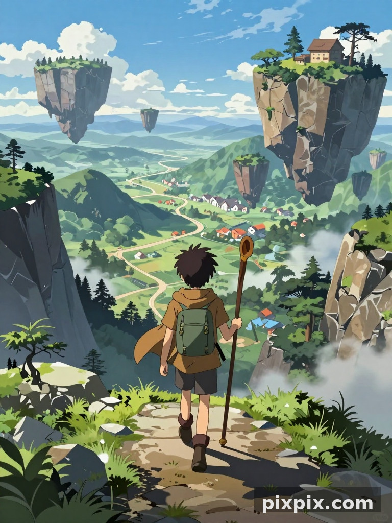 Aventureiro na Trilha da Montanha - Anime