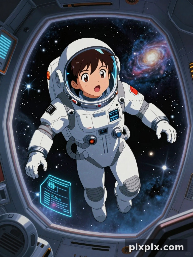 Explorador espacial de ciencia ficción - Anime