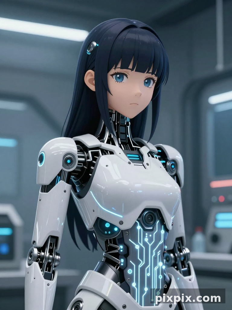 Sci-Fi Android Girl - Anime