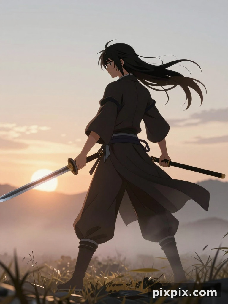 Duelo de espadachines al amanecer - Anime