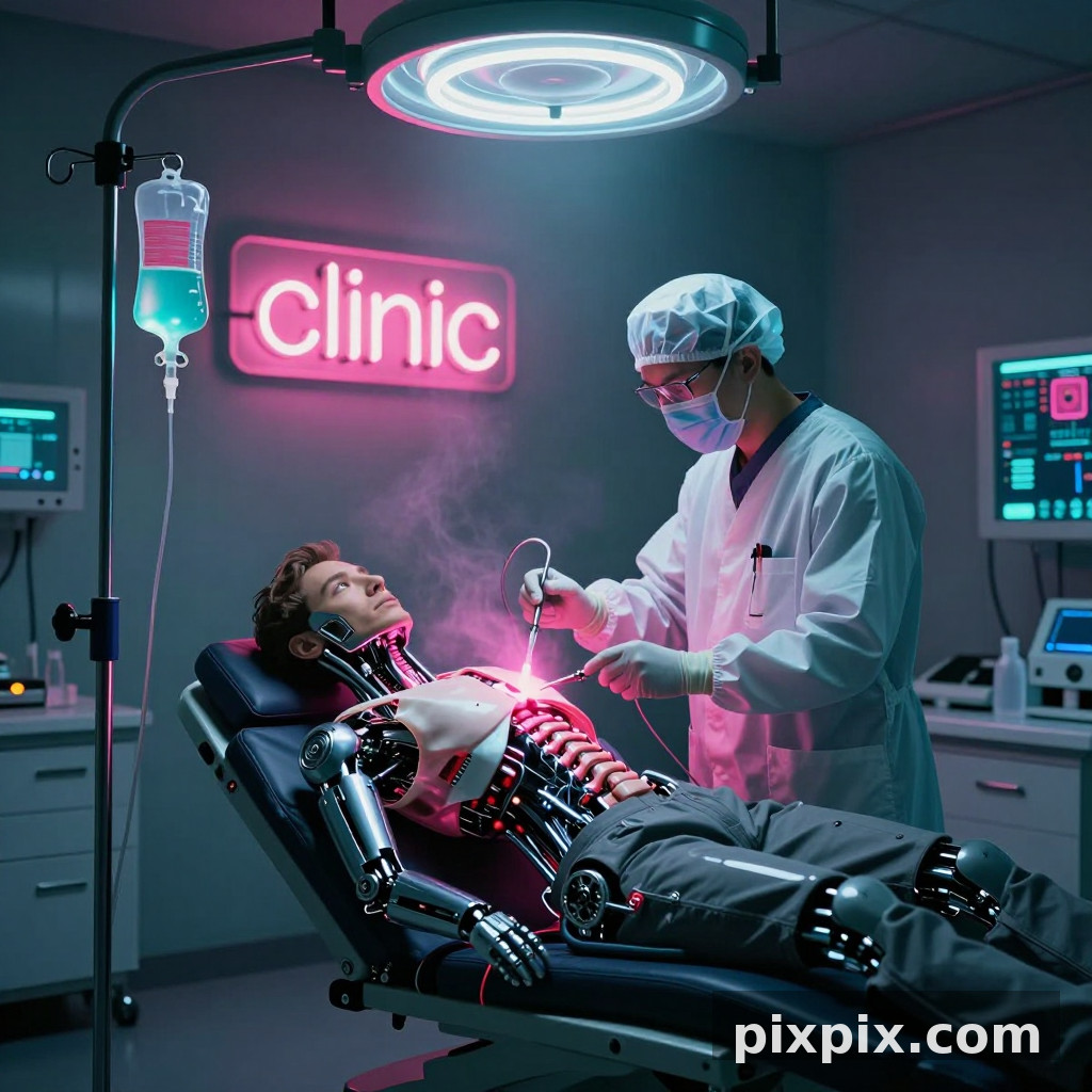Clinica cibernetica del retrobottega - Cyberpunk
