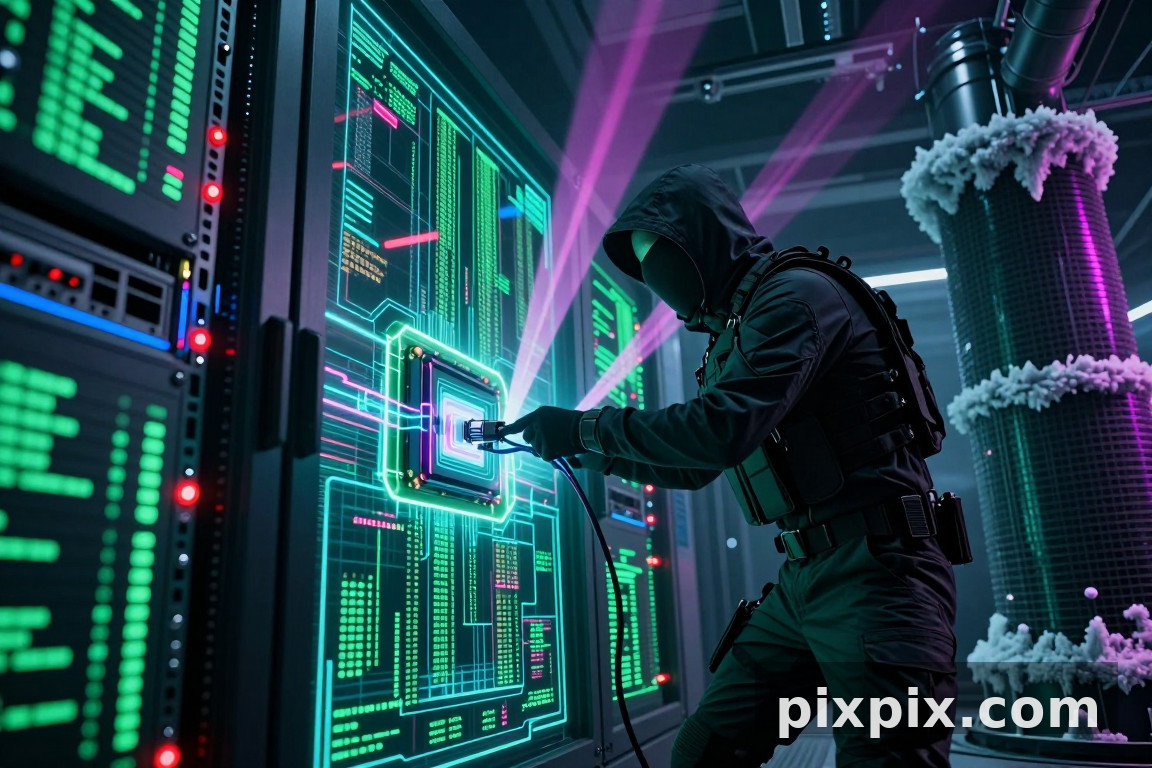 Furto di dati nel caveau dei server - Cyberpunk