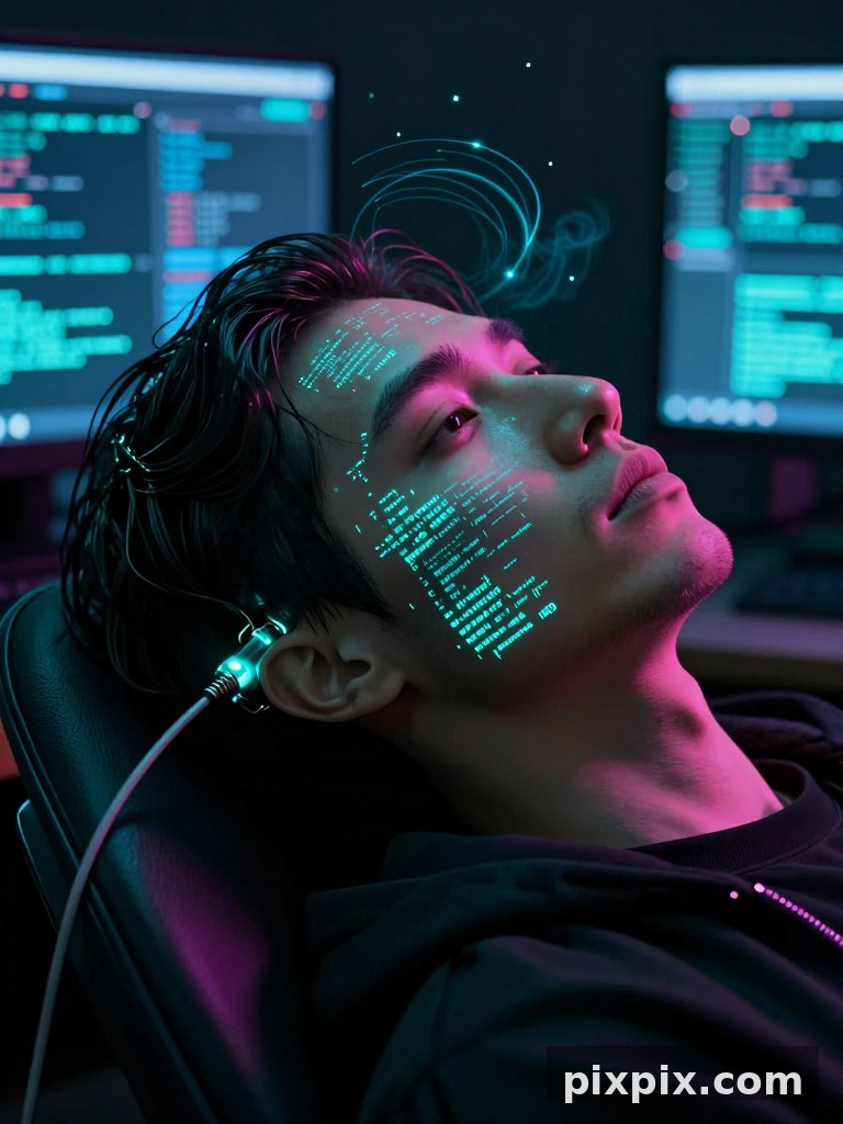 黑客入侵了网络 - 赛博朋克