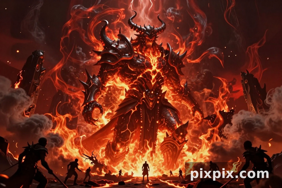 Der Dämonenlord steigt aus dem Abgrund - Fantasy