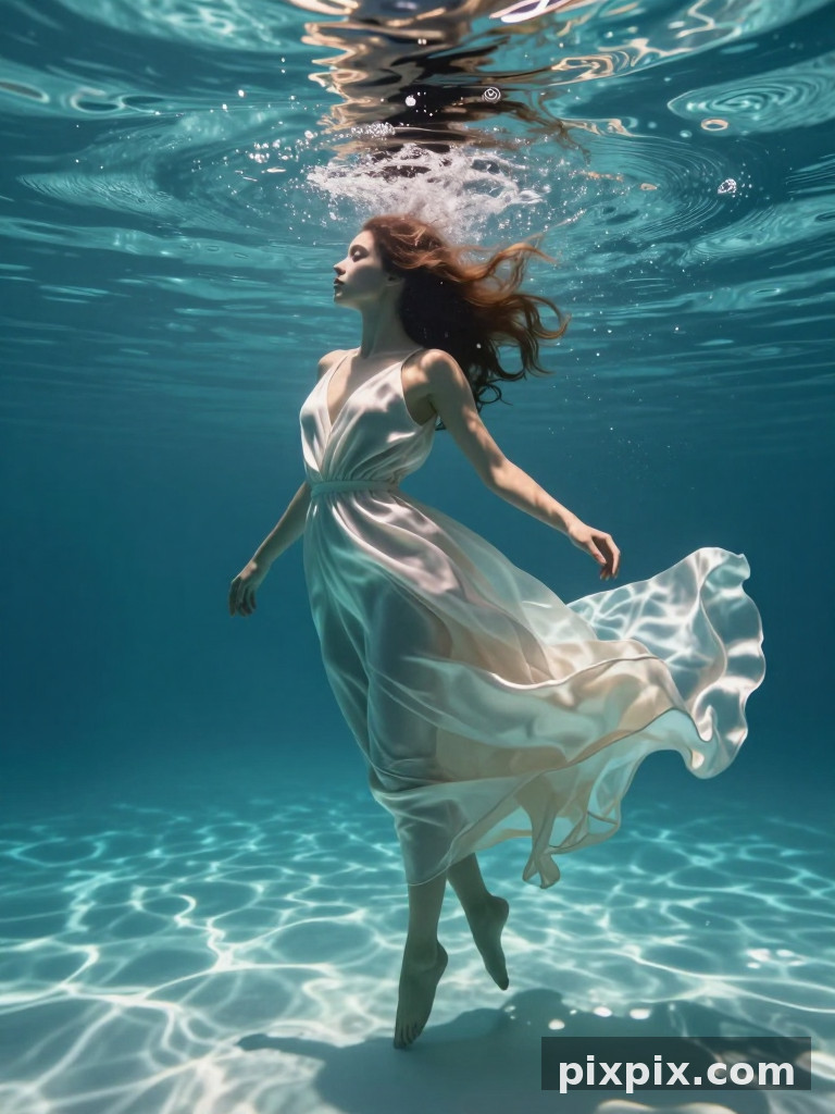 Sueño de seda fluida bajo el agua - Fashion