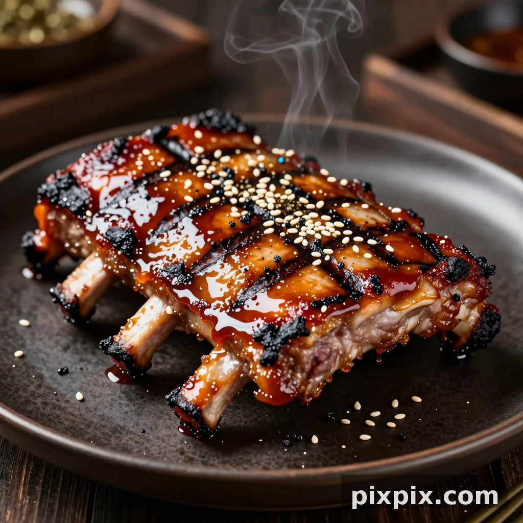 烧烤BBQ肋排糖霜宏量 - 美食
