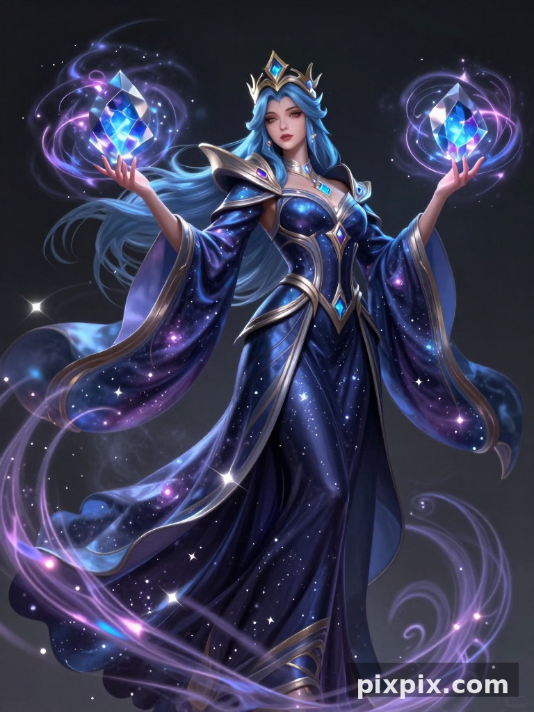 MOBA Arkane Magierkönigin - Game Art