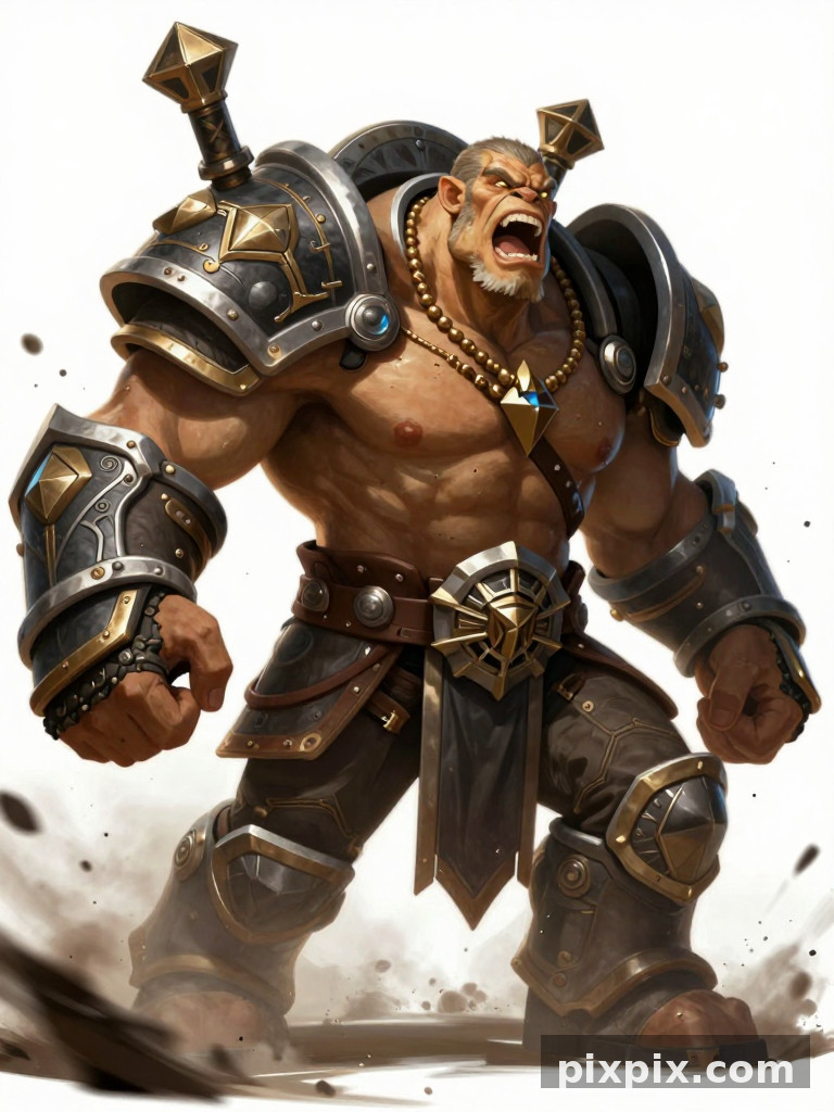 MOBA 野兽战士坦克 - 游戏美术
