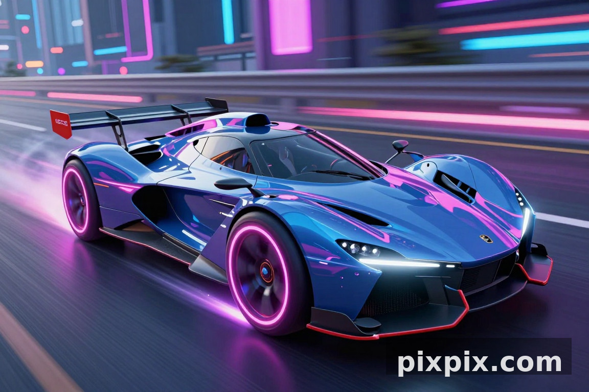 Conceito de Veículo Hover Racer - Game Art