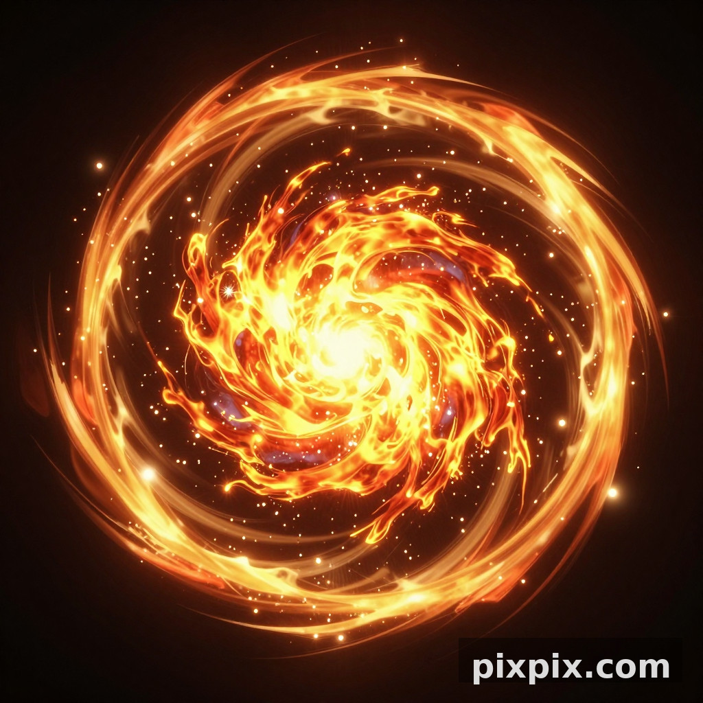 স্কিল VFX আগুনের বিস্ফোরণ - Game Art