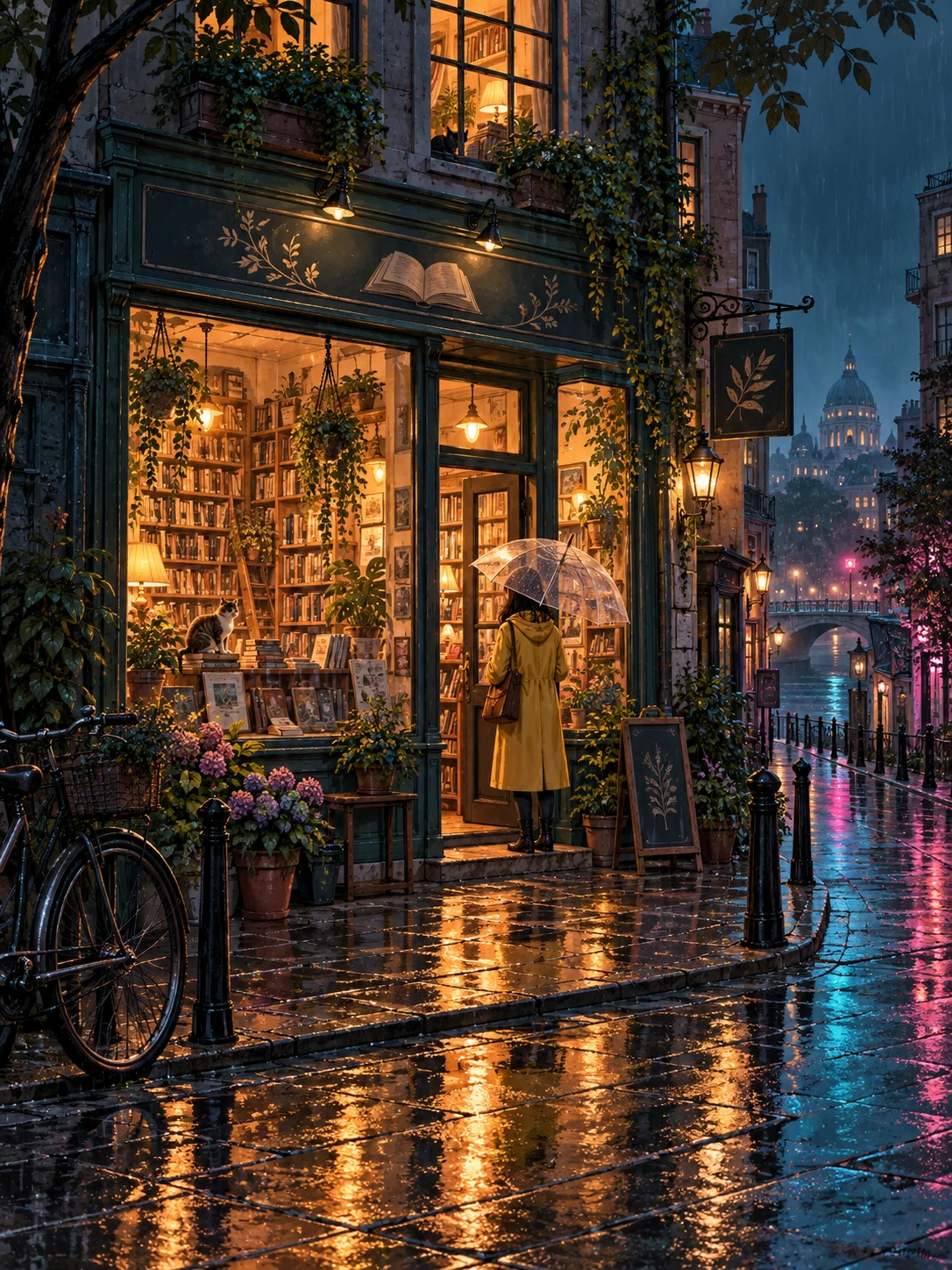 雨夜霓虹书店 - 二次元