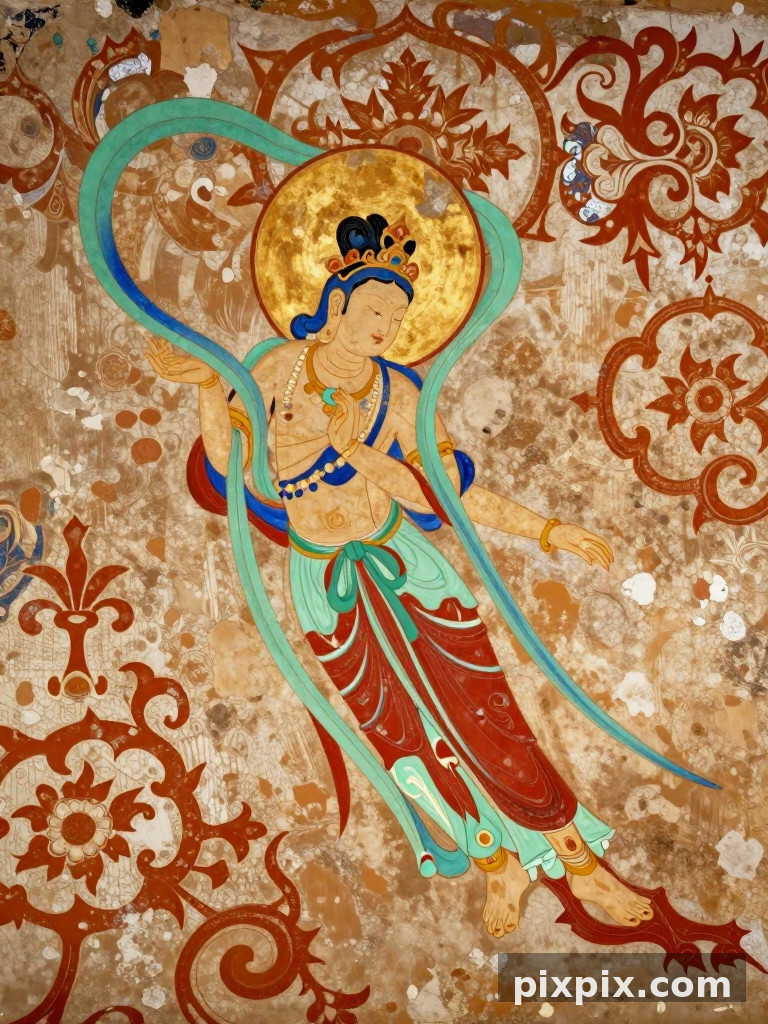 Dunhuang Flying Apsara - Chinese Style
