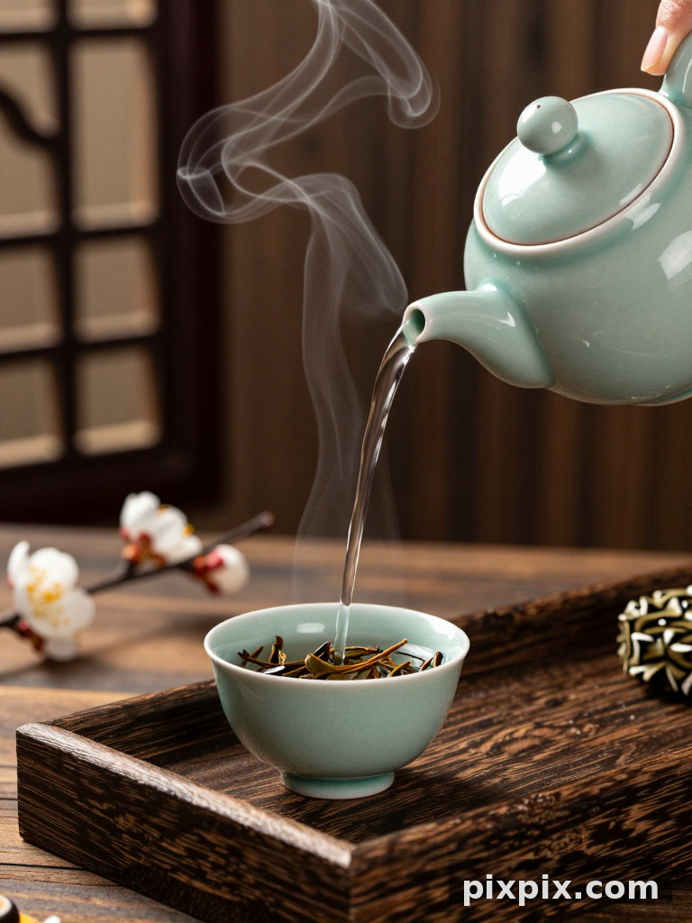 চা অনুষ্ঠানের স্থিরচিত্র - Chinese Style