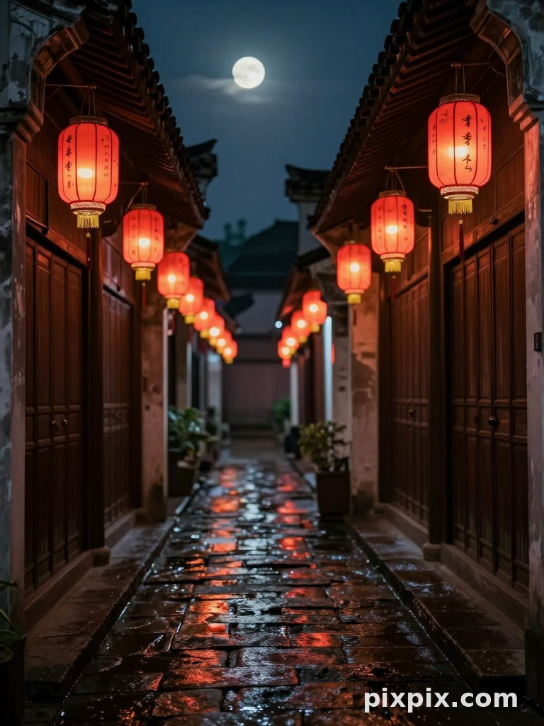 Stille Laternengasse - Chinese Style