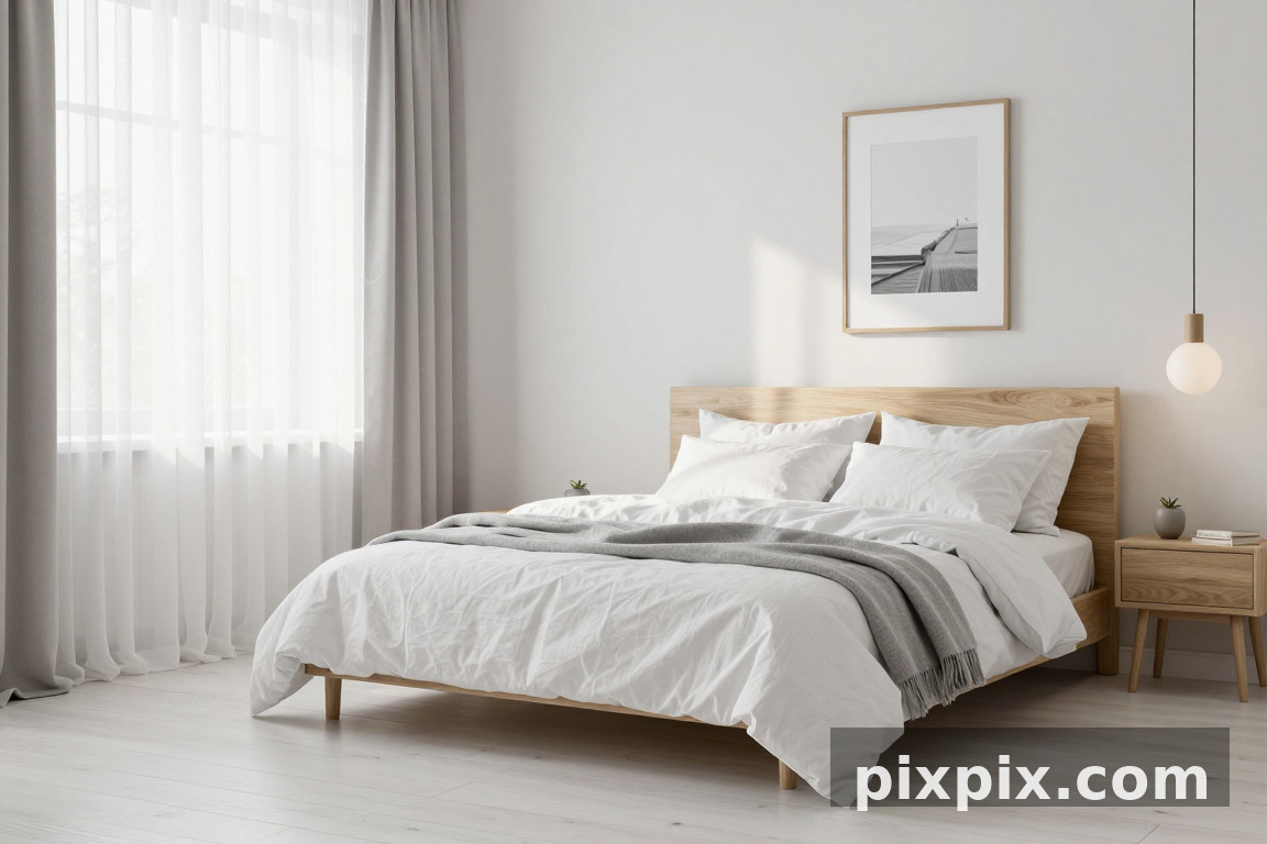 Scandinavian Bedroom - Interior