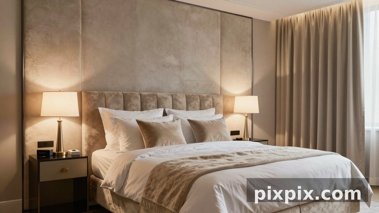 Luxury Hotel Suite Bedroom - Interior