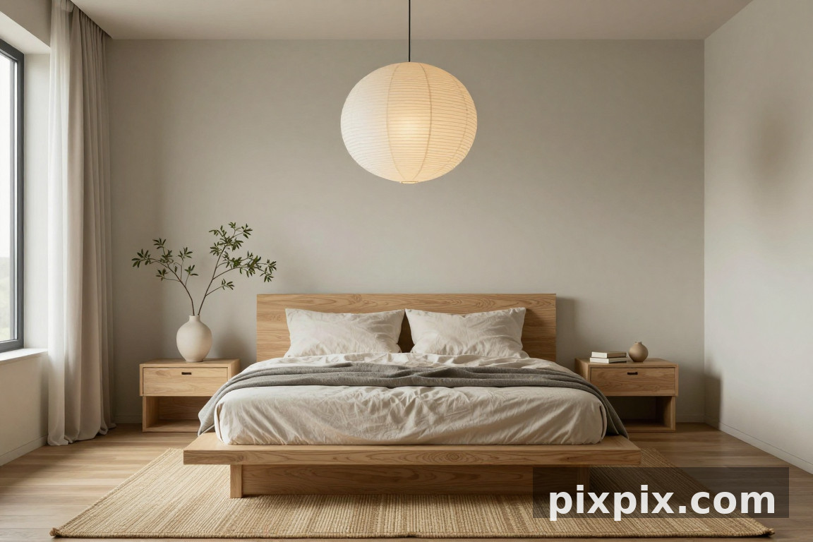 Japandi Master Bedroom - Interior