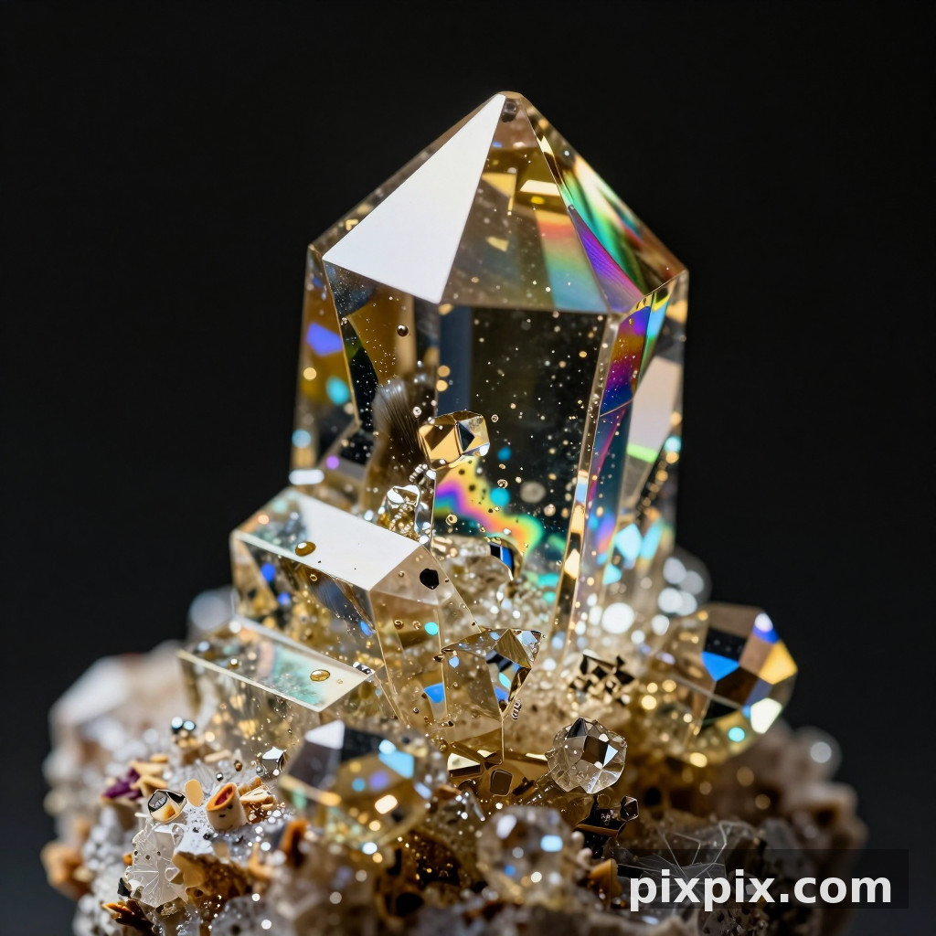 虹色のビスマス結晶 - Macro