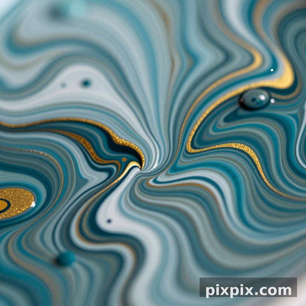 Cellules de coulée de peinture acrylique - Macro
