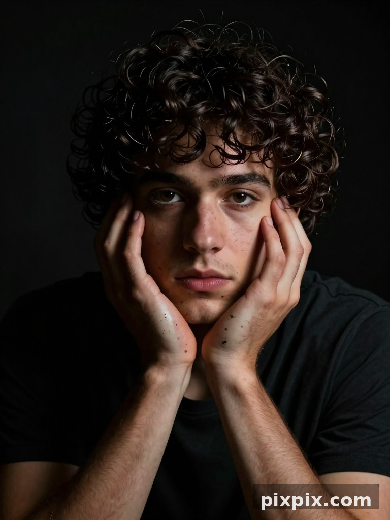 Retrato de Artista em Low-Key - Portrait