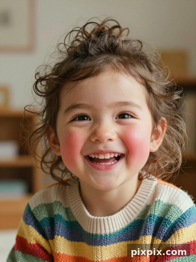 Joyful Child Candid Portrait - Portrait