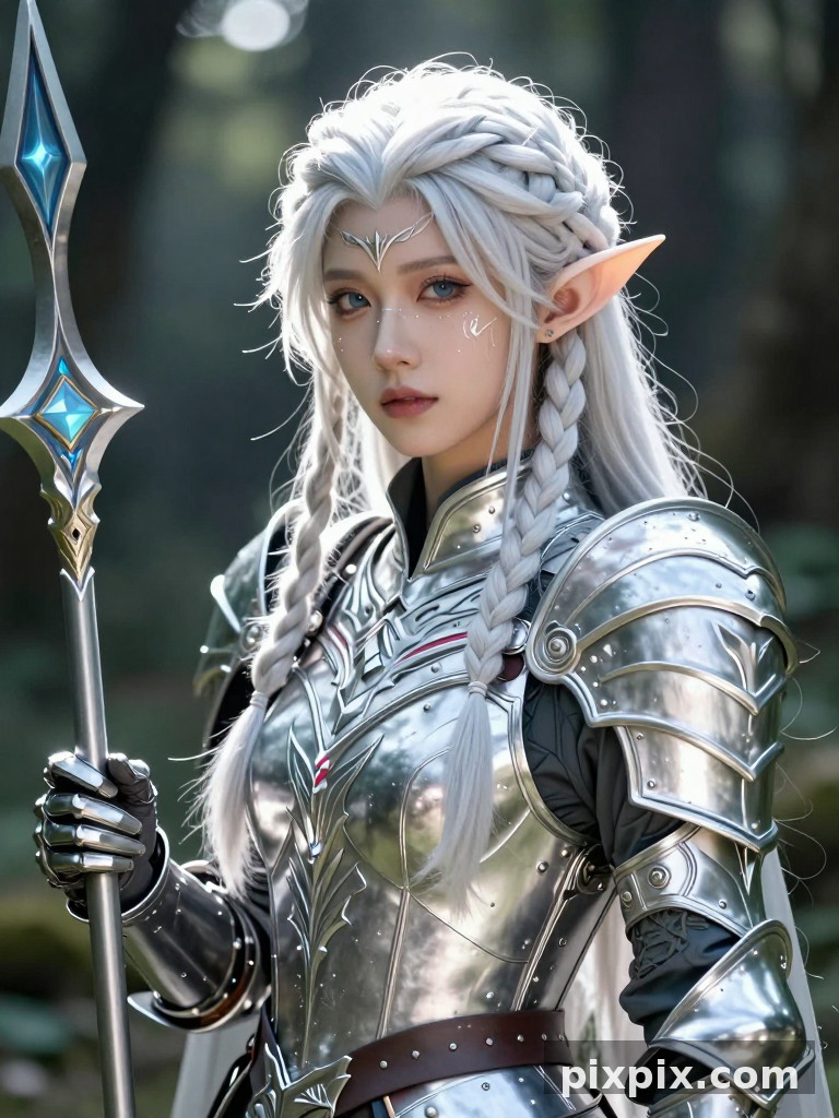 奇幻精灵战士角色扮演 - 人像