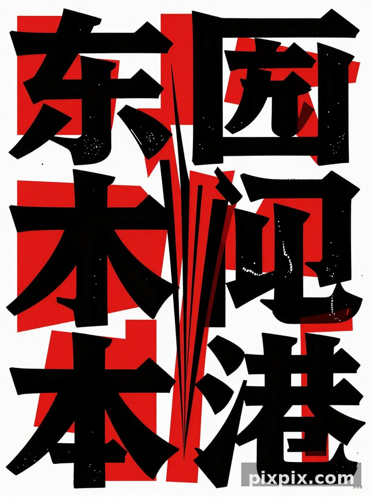 日本前卫大胆字体海报 - 海报