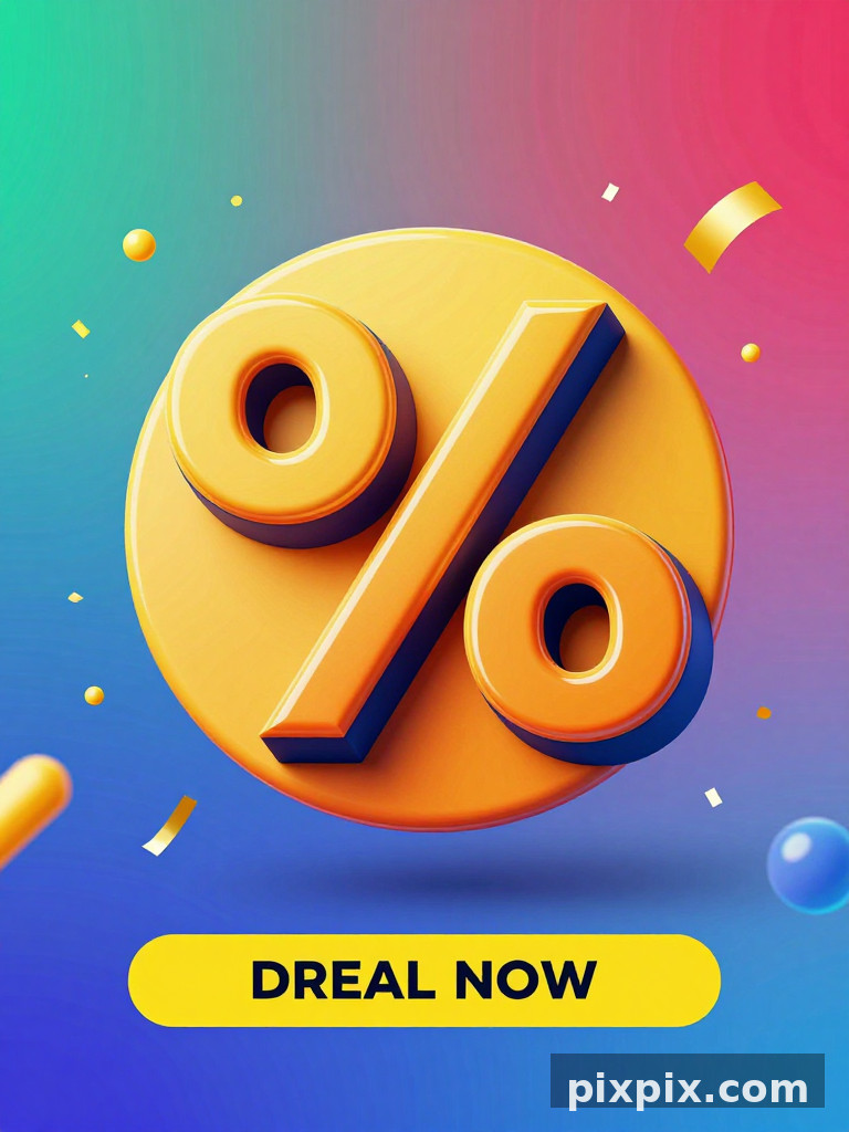 Affiche promo audacieuse de soldes produit - Poster