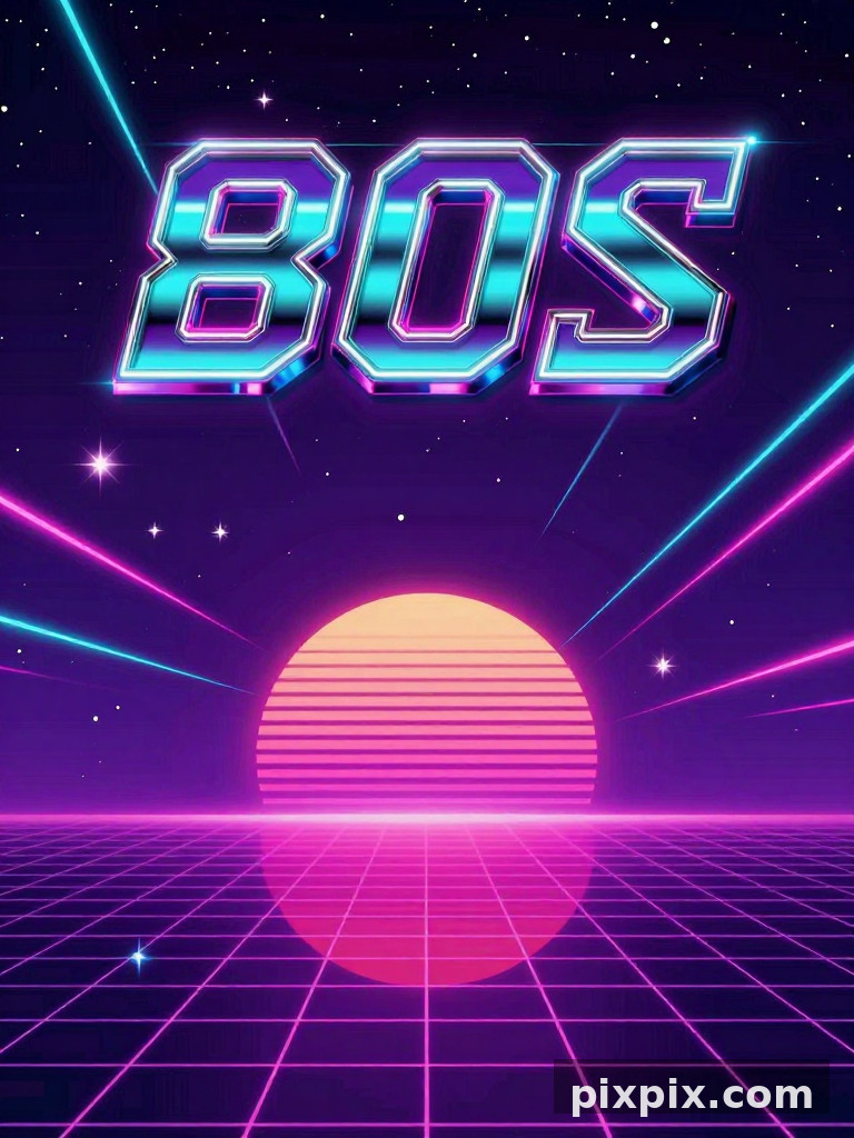 Neon Retro Arcade Slogan Poster - Poster