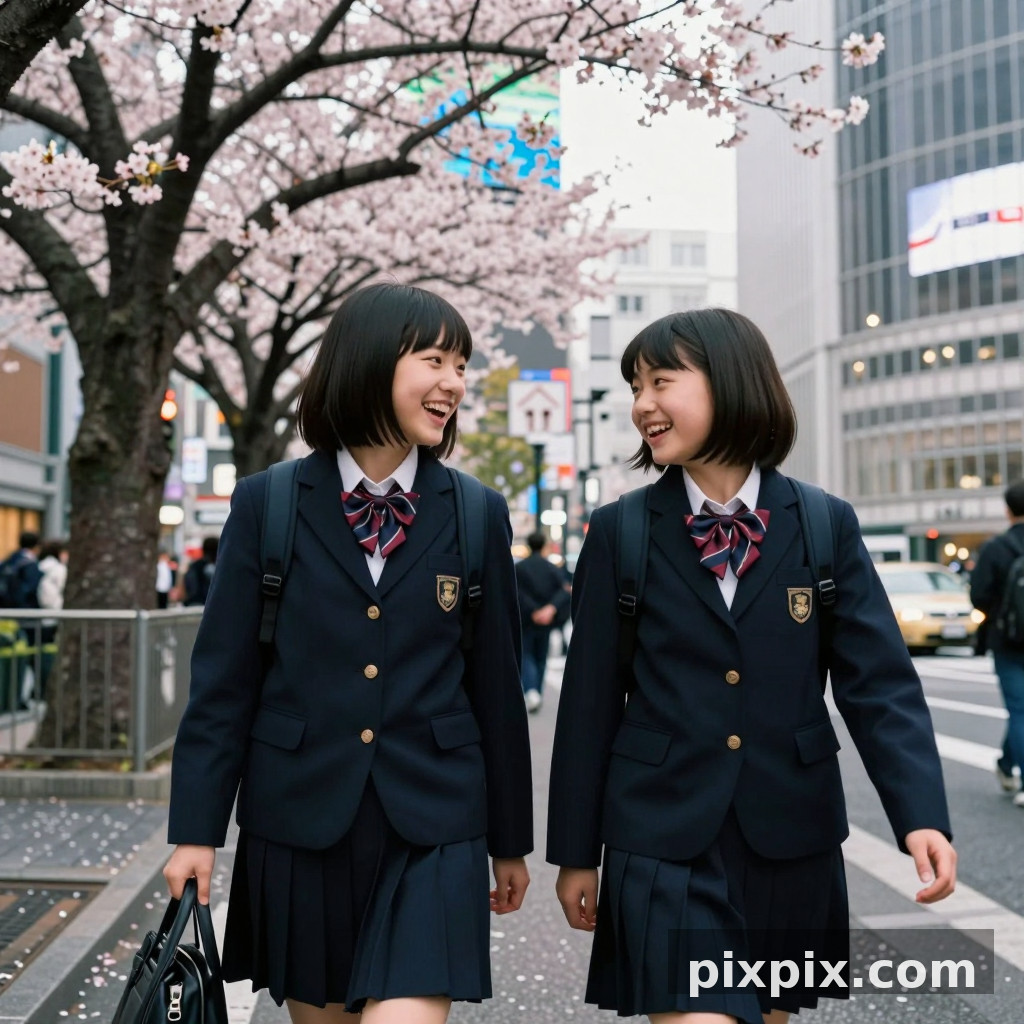 东京女学生下课后 - 街拍