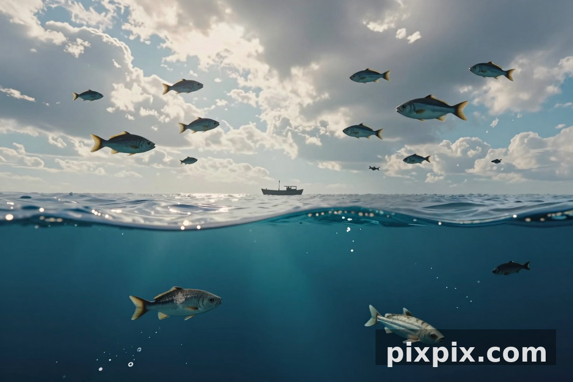 Ocean Sky Inverted Horizon - Surreal