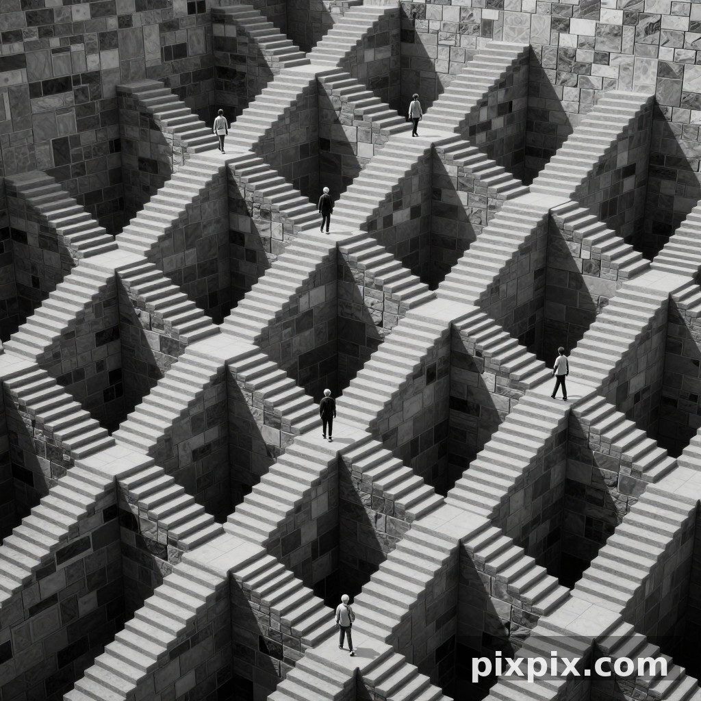 Infinite Escher Staircase - Surreal