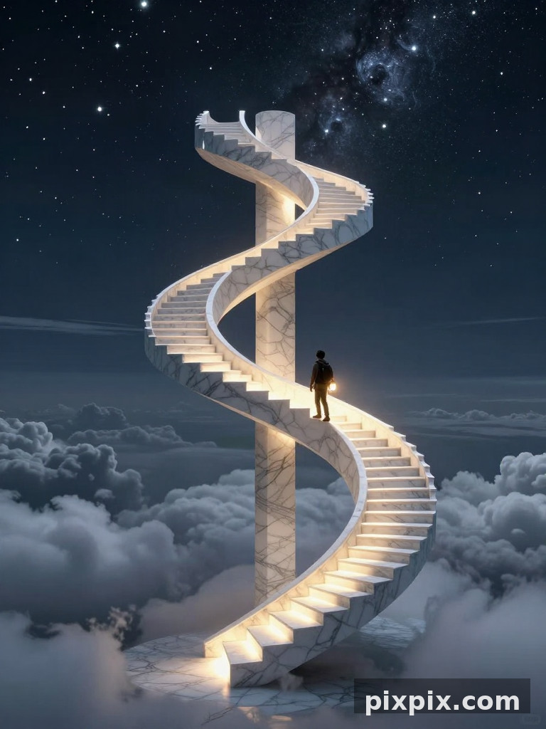 Staircase to the Clouds - Surreal