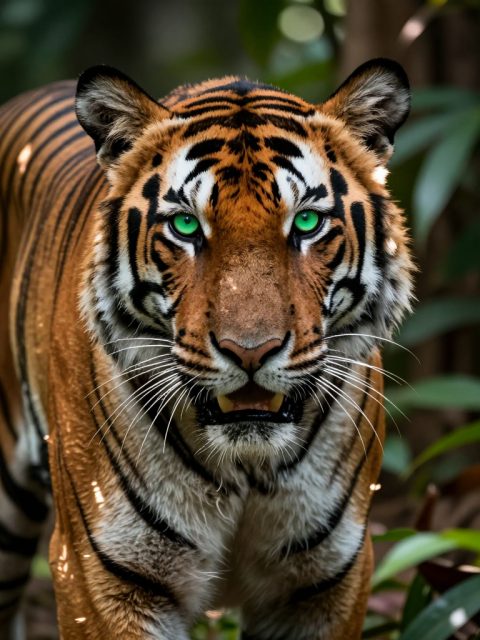 Retrato de Tigre na Selva