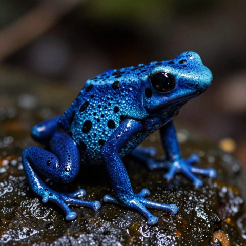 Macro de Sapo-Flecha-Venenoso