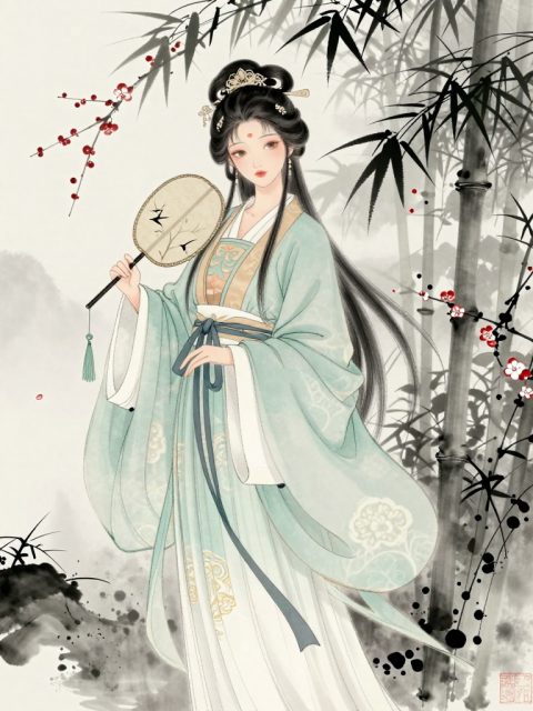 汉服古风少女