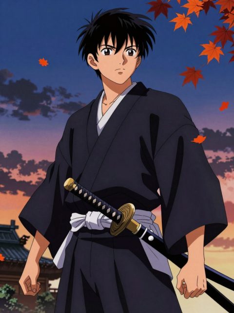 孤身武士暮色中
