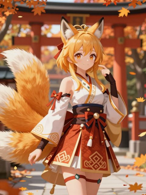 狐狸耳神社女孩
