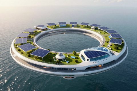 浮动生态建筑群