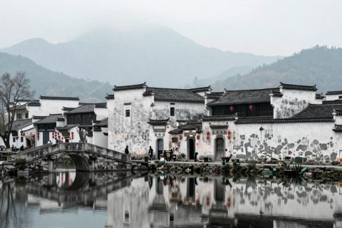 徽派村落水岸