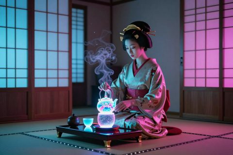 网络艺伎茶馆内部