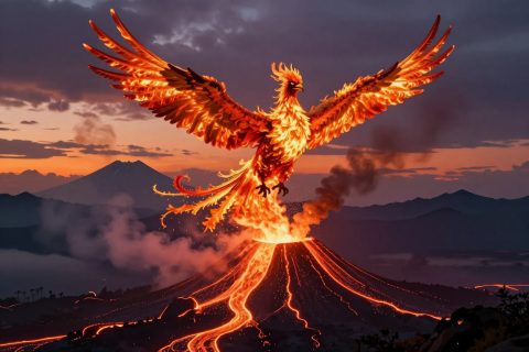凤凰火山之上