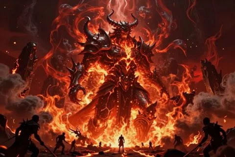恶魔领主从深渊中现身