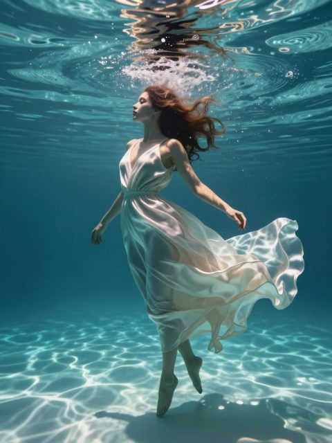 水下流动的丝绸梦
