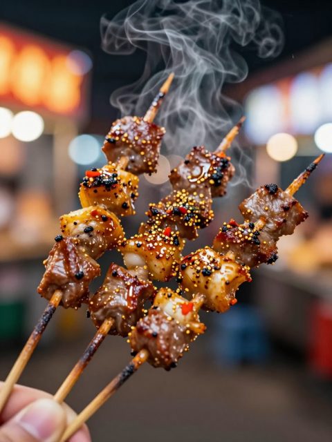 夜市烧烤串