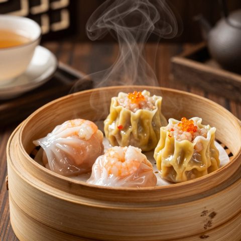 蒸点竹篮