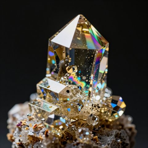 铋虹彩水晶